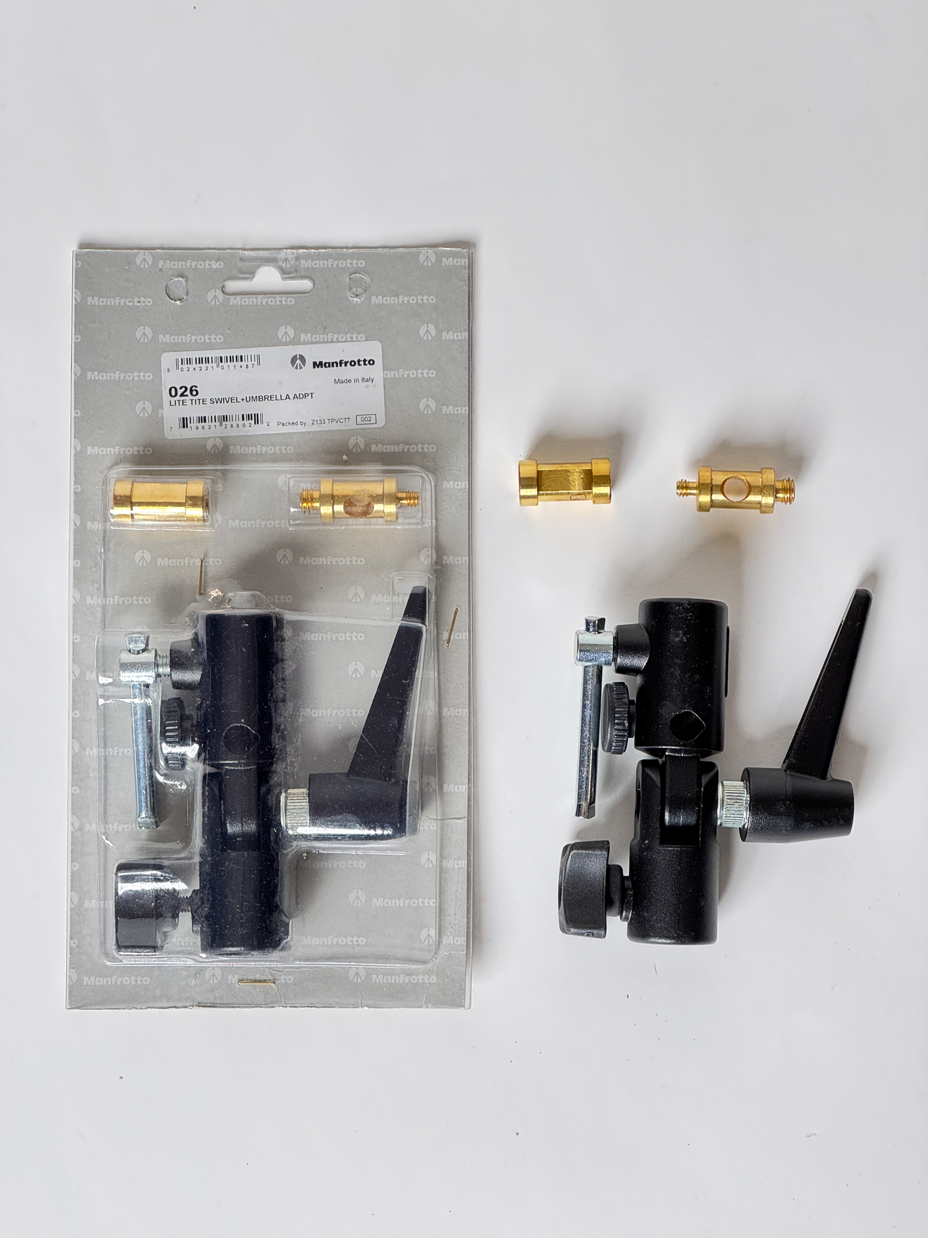 2× Adaptador de Sombrinha Manfrotto Lite-Tite Swivel